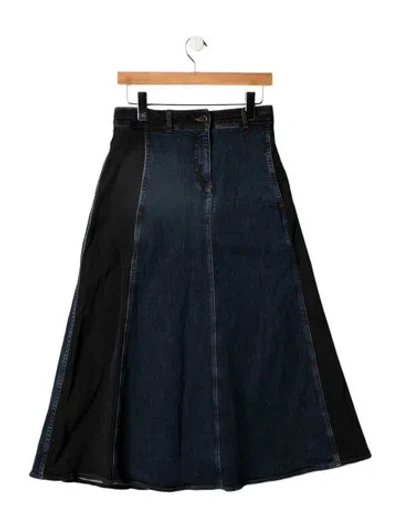 Pre-owned Me+em Long Skirt In Blue