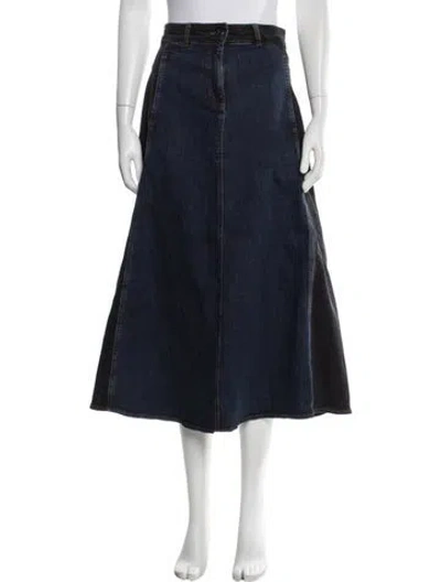 Pre-owned Me+em Long Skirt In Blue