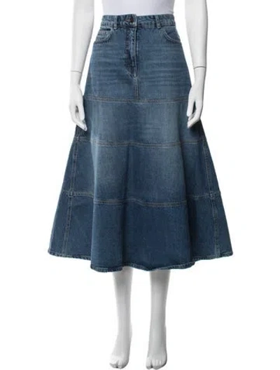 Pre-owned Me+em Long Skirt In Blue