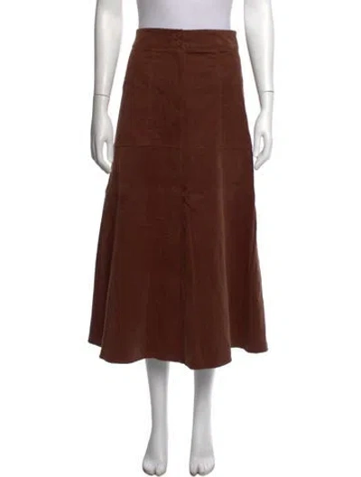 Pre-owned Me+em Long Skirt In Brown
