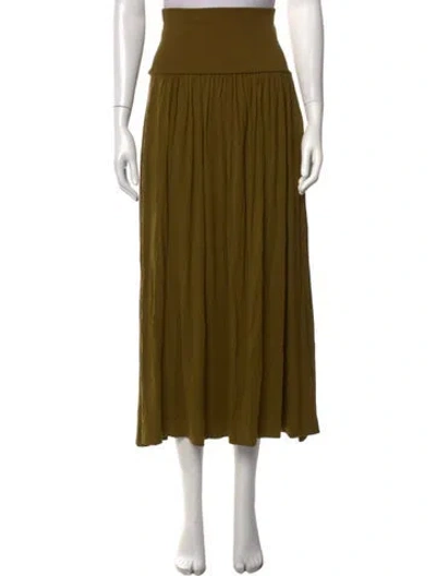 Pre-owned Me+em Long Skirt In Green