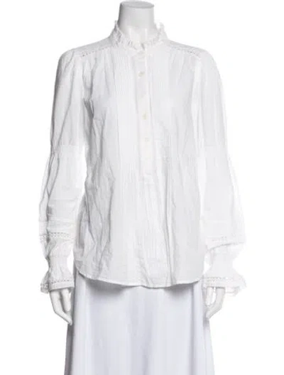 Pre-owned Me+em Long Sleeve Blouse In Neutral