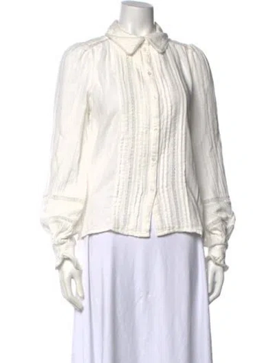 Pre-owned Me+em Long Sleeve Blouse In Neutral