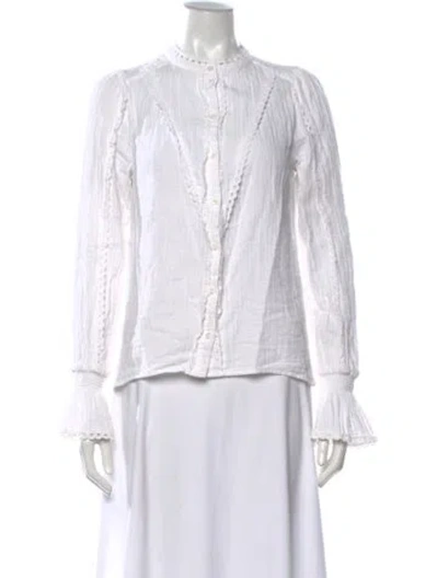Pre-owned Me+em Long Sleeve Blouse In Neutrals