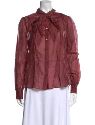 Pre-owned Me+em Long Sleeve Blouse In Pink
