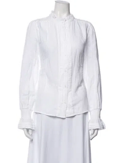 Pre-owned Me+em Long Sleeve Blouse W/ Tags In White