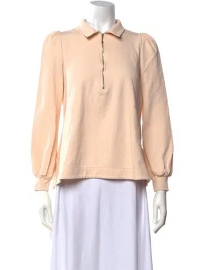 Pre-owned Me+em Long Sleeve Polo In Neutrals