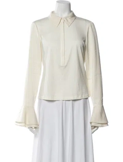 Pre-owned Me+em Long Sleeve Top In Neutral
