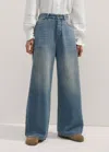 Me+em Low-rise Baggy Jean In Summer Dirty Blue