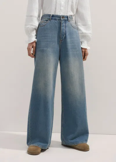 Me+em Low-rise Baggy Jean In Summer Dirty Blue