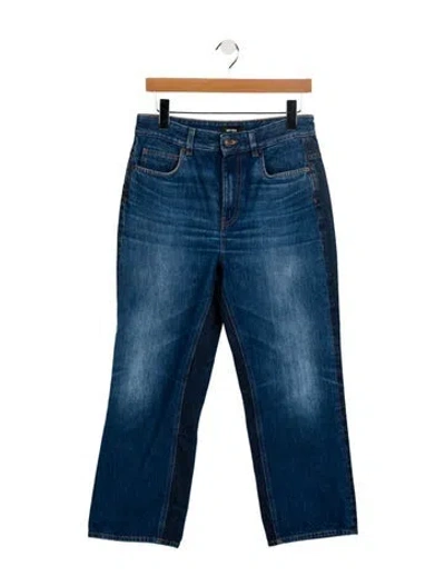 Pre-owned Me+em Low-rise Straight Leg Jeans In Blue