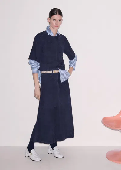 Me+em Luxe A-line Maxi Skirt Navy In Blue