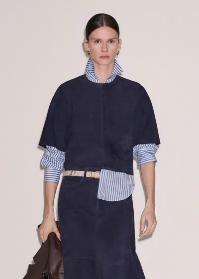 Me+em Luxe Boxy T-shirt Navy In Blue