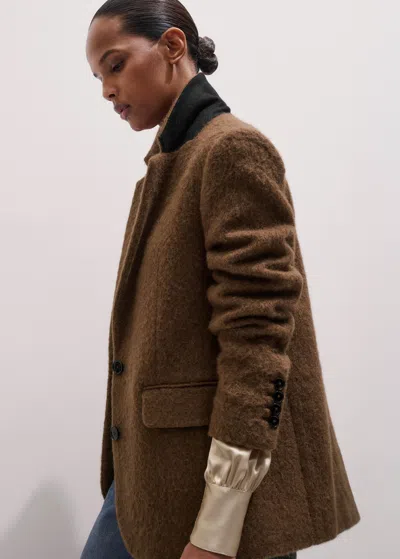 Me+em Luxe Relaxed Blazer Burnt Caramel In Brown