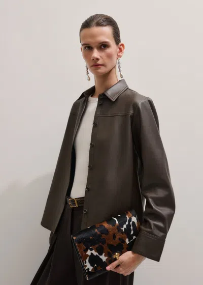 Me+em Luxe Straight Shirt Chocolate Brown