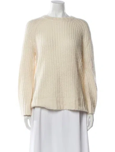 Pre-owned Me+em Merino Wool Bateau Neckline Sweater In Neutral