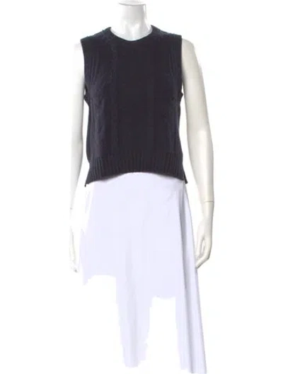 Pre-owned Me+em Merino Wool Crew Neck Sweater In Blue