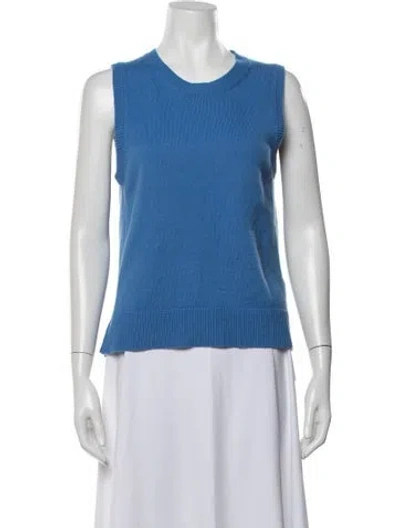 Pre-owned Me+em Merino Wool Crew Neck Sweater In Blue