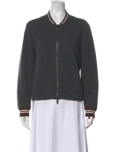 Pre-owned Me+em Merino Wool Crew Neck Sweater In Gray