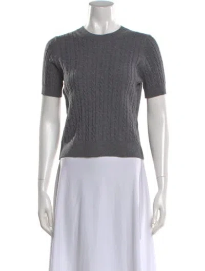 Pre-owned Me+em Merino Wool Crew Neck Sweater In Gray