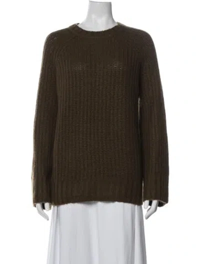 Pre-owned Me+em Merino Wool Crew Neck Sweater In Green