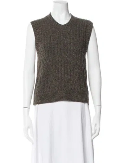 Pre-owned Me+em Merino Wool Crew Neck Sweater In Neutral