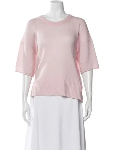 Pre-owned Me+em Merino Wool Crew Neck Sweater In Pink