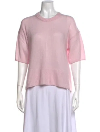 Pre-owned Me+em Merino Wool Crew Neck Sweater In Pink