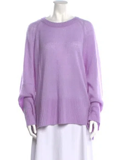 Pre-owned Me+em Merino Wool Crew Neck Sweater In Purple