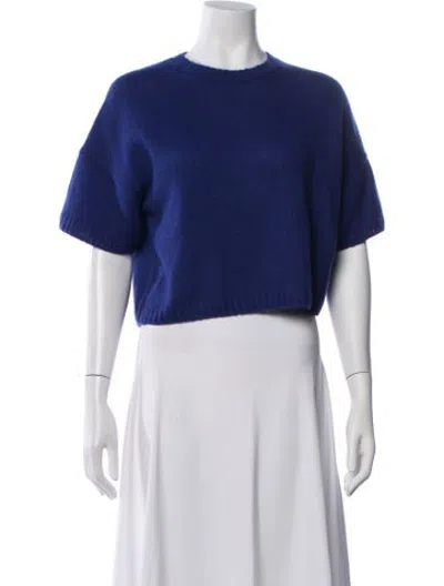 Pre-owned Me+em Merino Wool Crew Neck Sweater In Purple