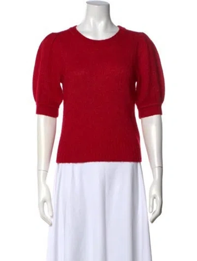 Pre-owned Me+em Merino Wool Crew Neck Sweater In Red