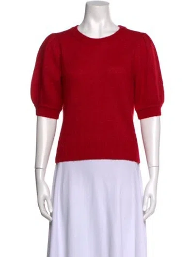 Pre-owned Me+em Merino Wool Crew Neck Sweater In Red