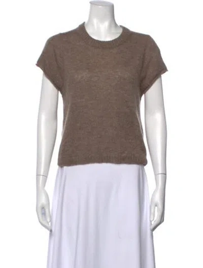 Pre-owned Me+em Merino Wool Crew Neck Sweater W/ Tags In Brown