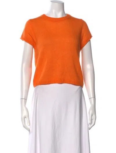 Pre-owned Me+em Merino Wool Crew Neck Sweater W/ Tags In Orange