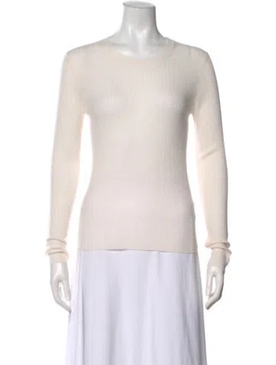 Pre-owned Me+em Merino Wool Crew Neck Top W/ Tags In Neutral