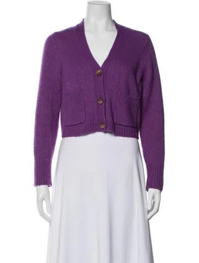 Pre-owned Me+em Merino Wool Jacket In Purple
