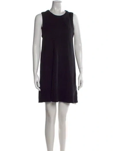 Pre-owned Me+em Merino Wool Knee-length Dress In Black