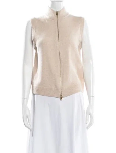 Pre-owned Me+em Merino Wool Mock Neck Sweater W/ Tags In Neutral