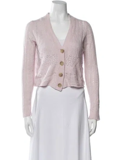 Pre-owned Me+em Merino Wool Patterned Sweater In Pink