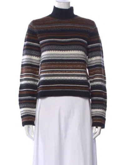 Pre-owned Me+em Merino Wool Striped Sweater W/ Tags In Multi