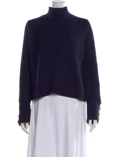 Pre-owned Me+em Merino Wool Turtleneck Sweater In Black