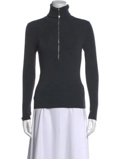 Pre-owned Me+em Merino Wool Turtleneck Sweater In Gray