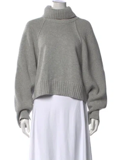 Pre-owned Me+em Merino Wool Turtleneck Sweater In Grey