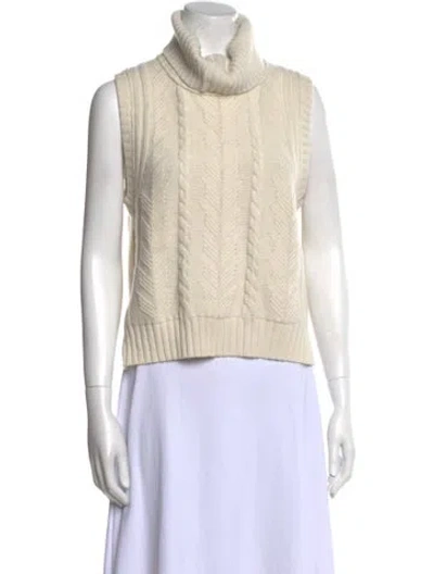 Pre-owned Me+em Merino Wool Turtleneck Sweater In Neutral