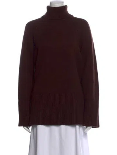 Pre-owned Me+em Merino Wool Turtleneck Sweater W/ Tags In Burgundy