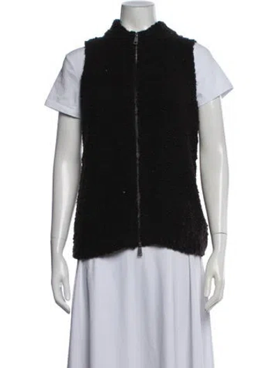 Pre-owned Me+em Merino Wool Vest In Black