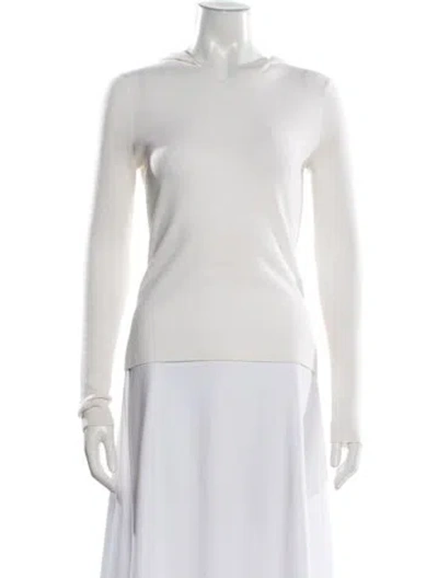Pre-owned Me+em Merino Wool V-neck Hoodie In Neutral