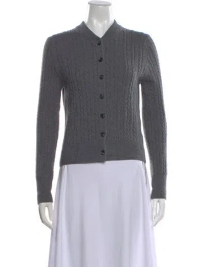 Pre-owned Me+em Merino Wool V-neck Sweater In Gray