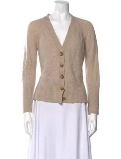 Pre-owned Me+em Merino Wool V-neck Sweater In Neutral