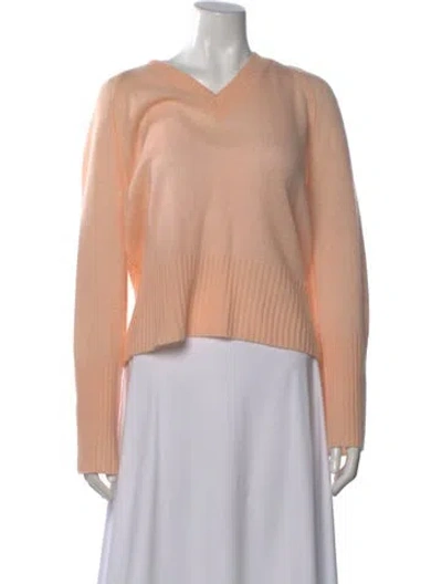 Pre-owned Me+em Merino Wool V-neck Sweater W/ Tags In Neutral